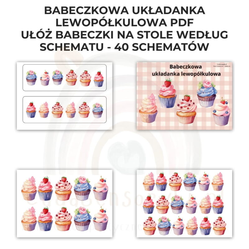 Babeczkowa układanka lewopółkulowa PDF