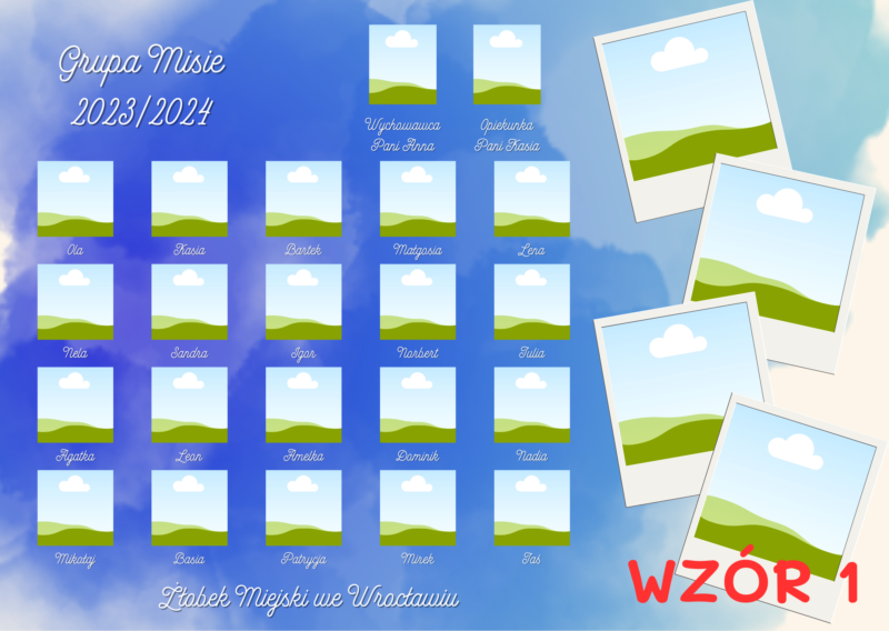 Tablo żłobkowe PDF do samodzielnego wydruku