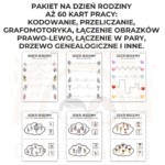 Zestaw Dzień Rodziny + Dzień Mamy + Dzień Taty + Kolorowanki