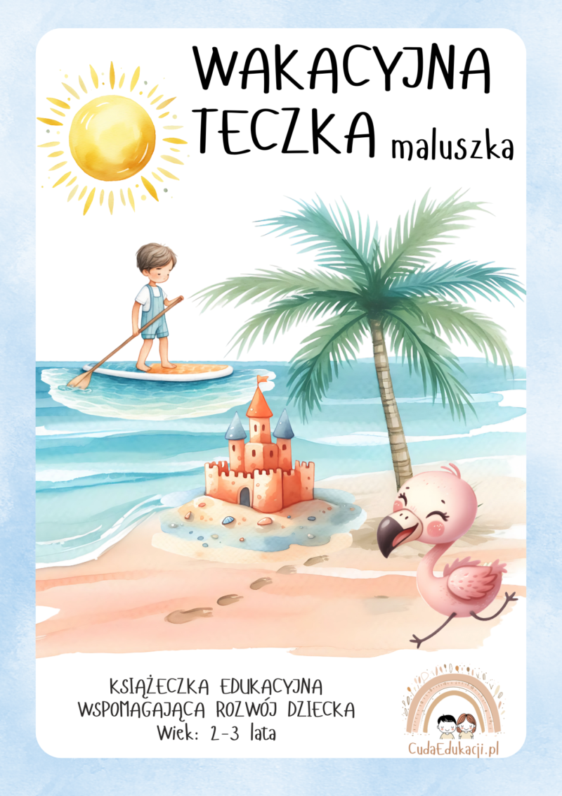 Wakacyjna teczka maluszka 2-3 lata karty pracy PDF
