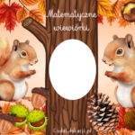 Matematyczne wiewiórki - liczenie darów jesieni. Rozwijanie kompetencji matematycznych. Nauka liczenia PDF