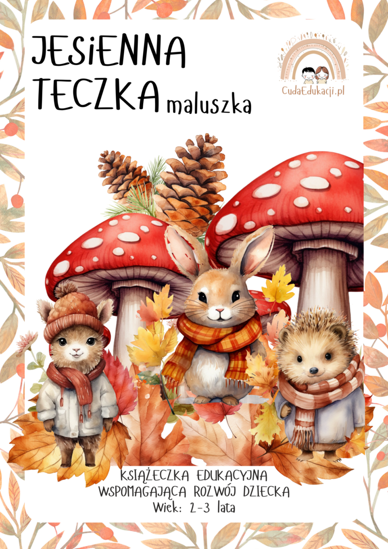 Jesienna teczka maluszka 2-3 lata karty pracy PDF