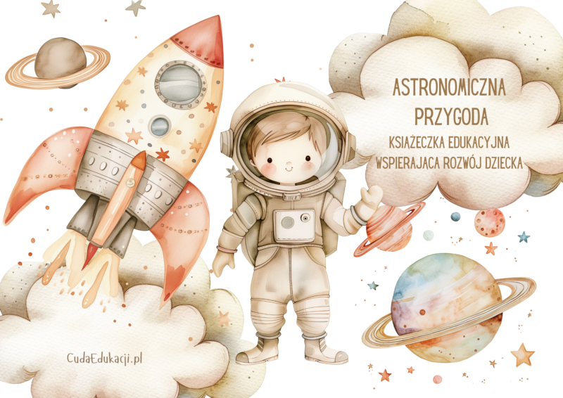 Astronomiczna Przygoda. Książeczka edukacyjna PDF, 16 kart pracy 5-6 lat