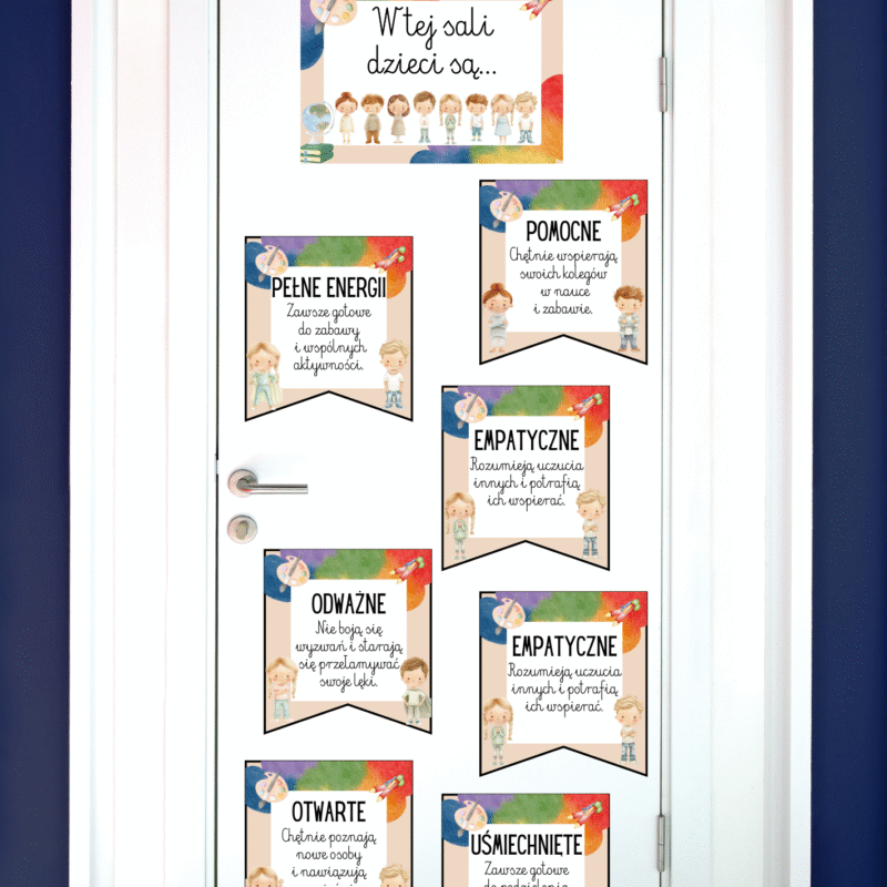 W tej sali/klasie dzieci są... Gazetka szkolna/przedszkolna