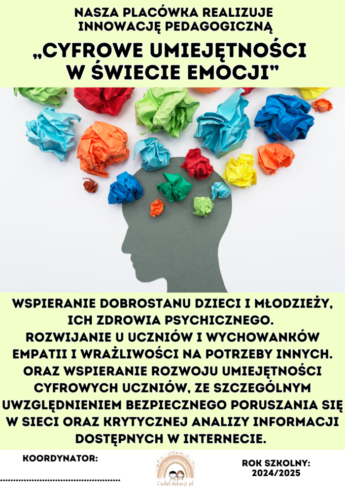 Innowacja pedagogiczna: Cyfrowe umiejętności w świecie emocji