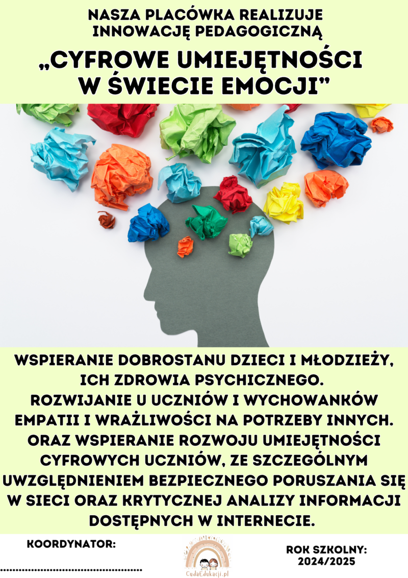 Innowacja pedagogiczna: Cyfrowe umiejętności w świecie emocji