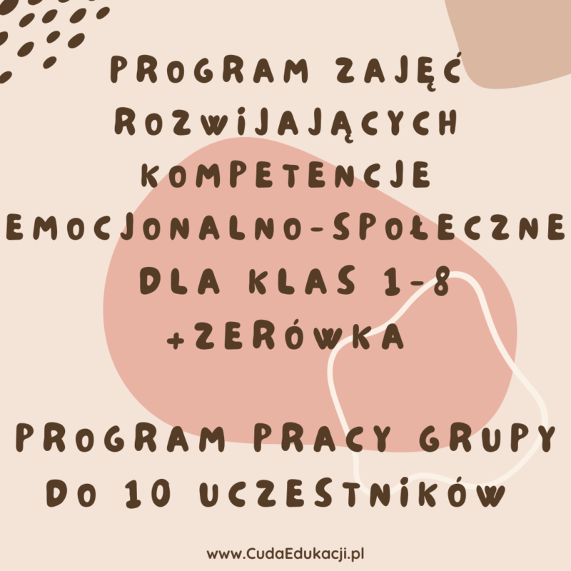Program Zajęć Rozwijających Kompetencje Emocjonalno-Społeczne (ZAJĘCIA GRUPOWE)