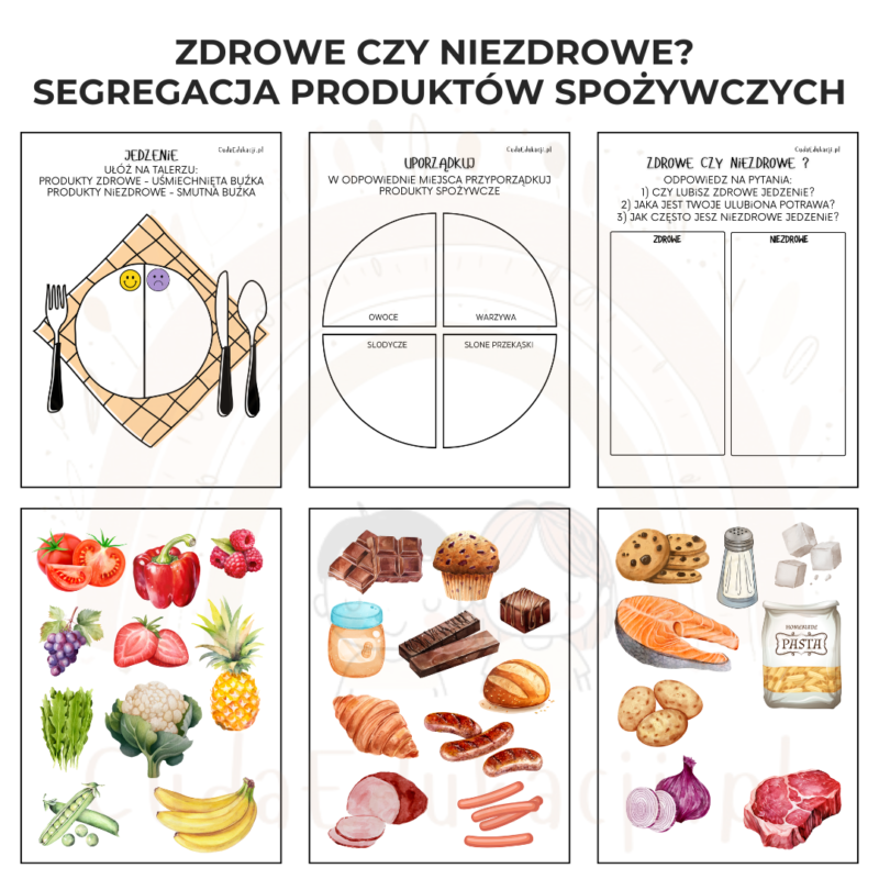 Zdrowe czy niezdrowe? Segregacja produktów spożywczych