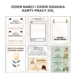 Dzień Babci i Dzień Dziadka karty pracy XXL PDF