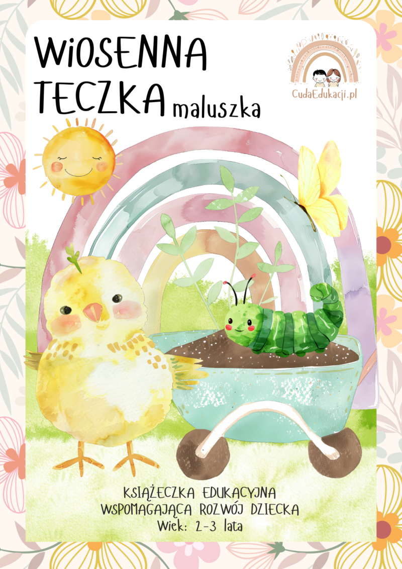 Wiosenna teczka maluszka 2-3 lata karty pracy PDF
