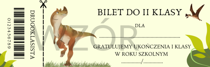 Bilet do II klasy na zakończenie roku szkolnego - obrazek 3
