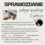 Sprawozdanie pedagoga specjalnego – II półrocze