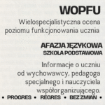 WOPFU – afazja językowa – szkoła podstawowa