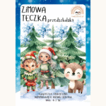 Zimowa teczka przedszkolaka 4-5 lat karty pracy PDF