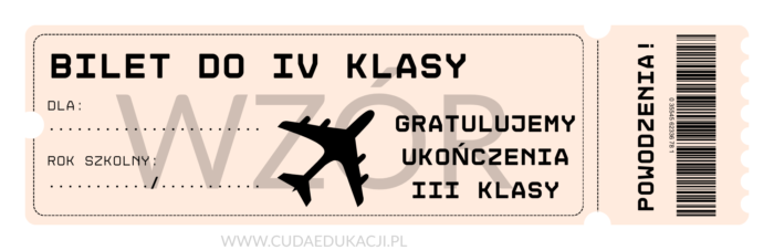 Bilet do IV klasy na zakończenie roku szkolnego - obrazek 4