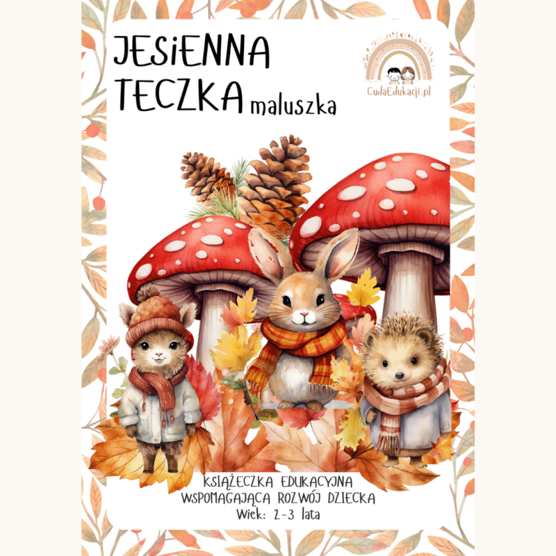 Jesienna teczka maluszka 2-3 lata karty pracy PDF