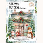 Zimowa teczka starszaka 6-7 lat karty pracy PDF