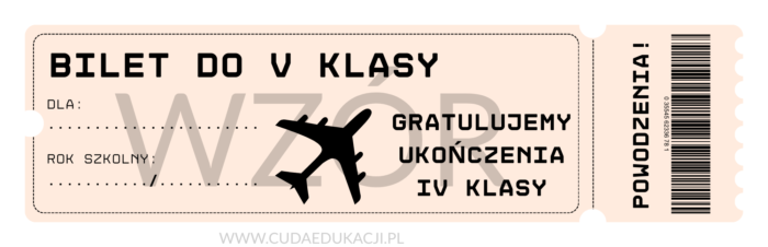 Bilet do V klasy na zakończenie roku szkolnego - obrazek 4