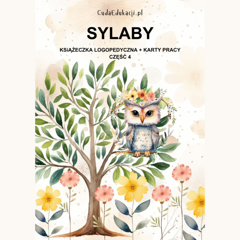 SYLABY F i W Książeczka logopedyczna + karty pracy PDF