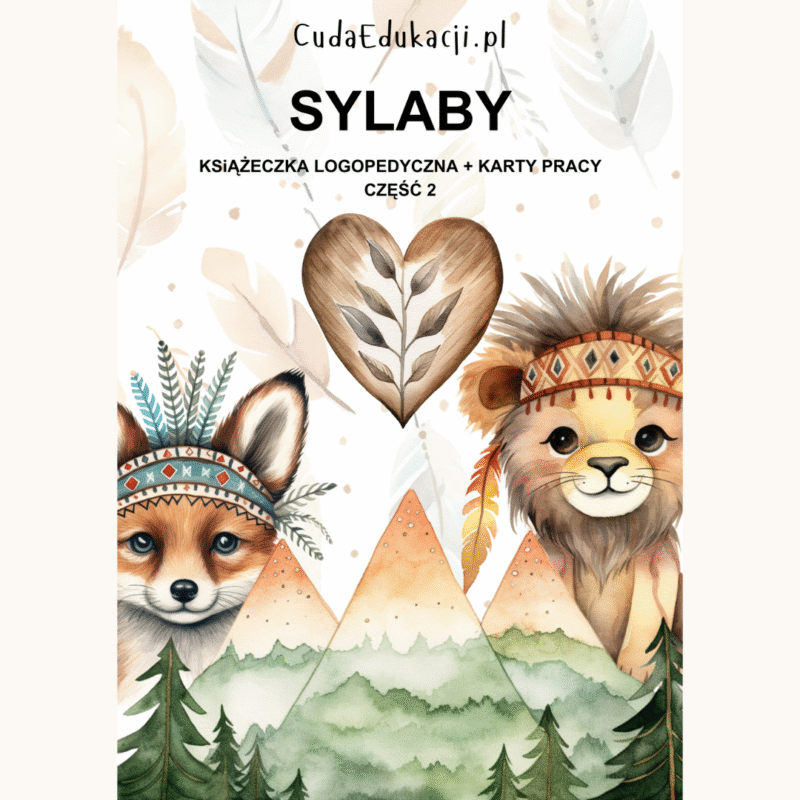 SYLABY M i P Książeczka logopedyczna + karty pracy PDF