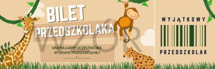 Bilet przedszkolaka na zakończenie roku przedszkolnego - obrazek 6