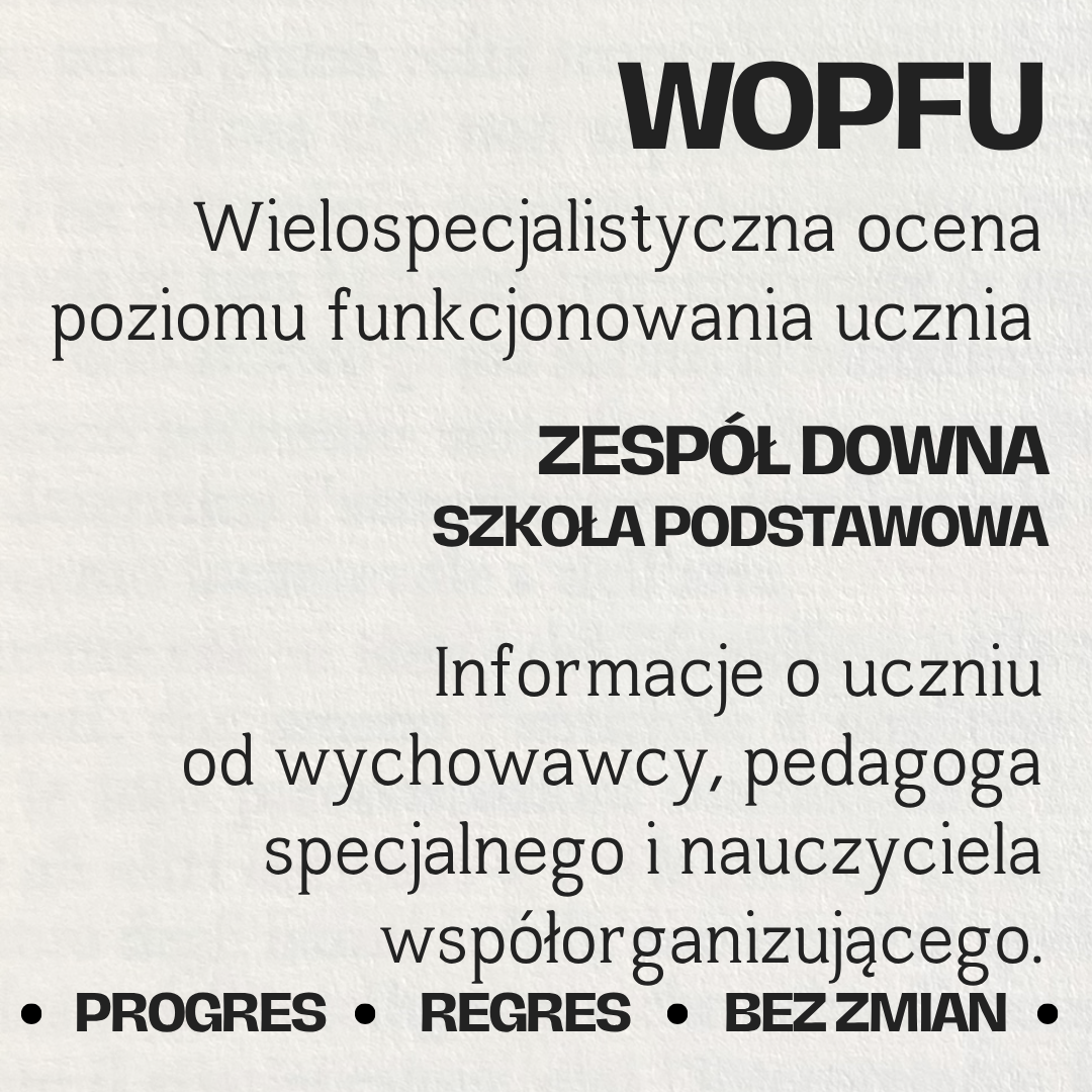5 WOPFU – Zespół Downa – szkoła podstawowa - obrazek 1