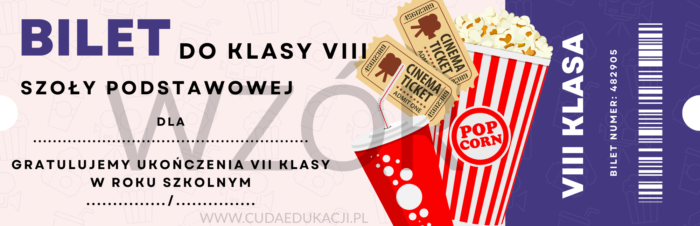 Bilet do VIII klasy na zakończenie roku szkolnego - obrazek 4
