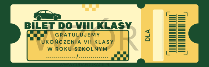 Bilet do VIII klasy na zakończenie roku szkolnego - obrazek 3