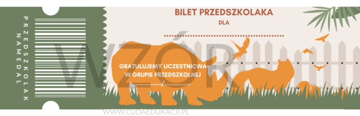Bilet przedszkolaka na zakończenie roku przedszkolnego - obrazek 7