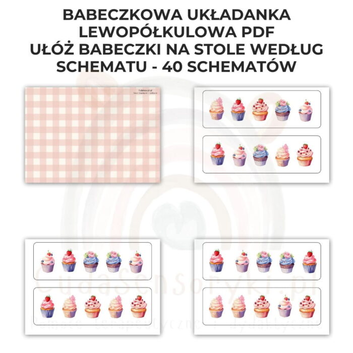 Babeczkowa układanka lewopółkulowa PDF - obrazek 3
