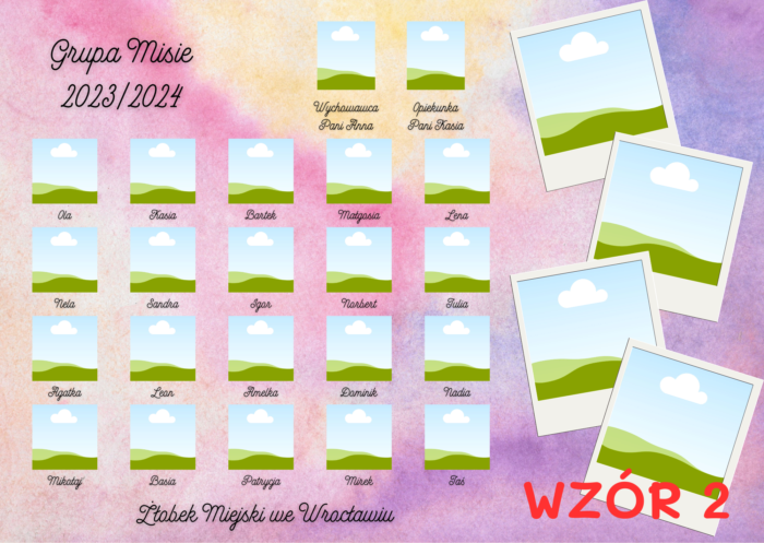 Tablo żłobkowe PDF do samodzielnego wydruku - obrazek 2