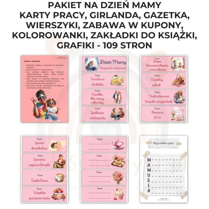 Zestaw Dzień Rodziny + Dzień Mamy + Dzień Taty + Kolorowanki - obrazek 6