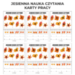 Jesienna Nauka Czytania – zestaw 10 kart PDF