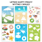 Letnie karty pracy - wytnij i wklej