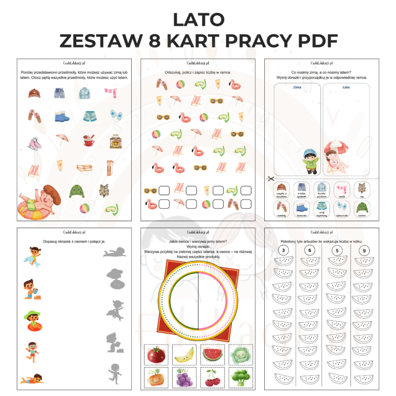 Lato - Letnie karty pracy PDF
