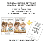 Start szkolny bez stresu – czytanie + pisanie krok po kroku (zestaw 3 PDF)