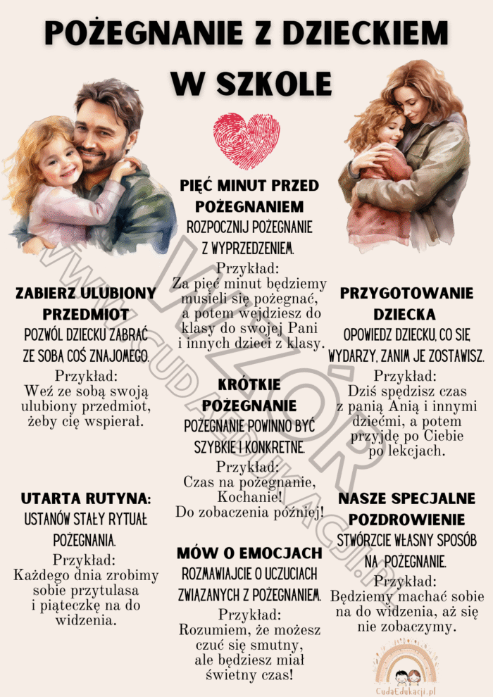 Karta informacyjna dla rodziców Pożegnanie z dzieckiem – żłobek, przedszkole, szkoła - obrazek 2