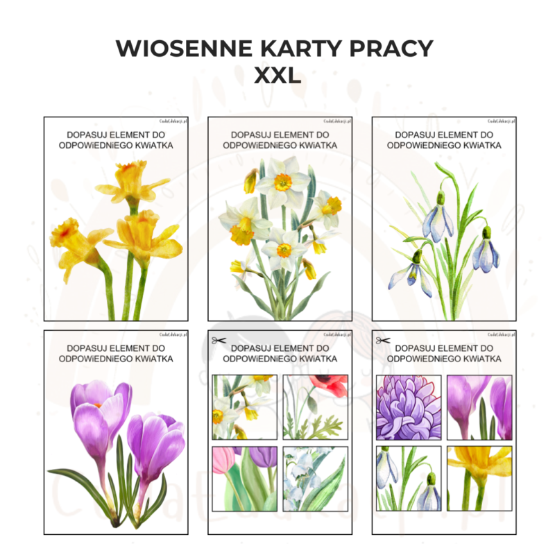 Wiosenne karty pracy