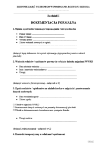 Dziennik zajęć wczesnego wspomagania rozwoju dziecka WWRD - obrazek 3