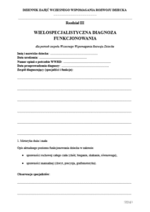 Dziennik zajęć wczesnego wspomagania rozwoju dziecka WWRD - obrazek 4