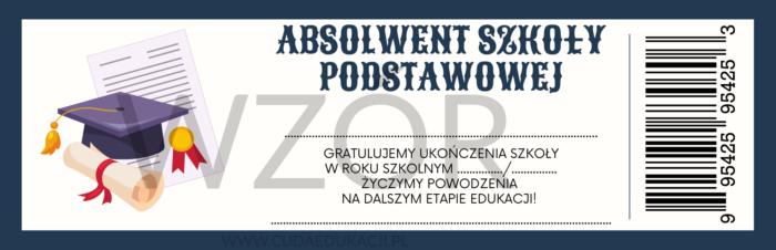 Bilet absolwenta na zakończenie edukacji w szkole podstawowej - obrazek 5