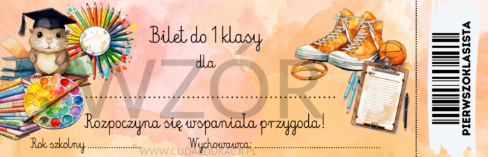 Bilet na rozpoczęcie 1 klasy