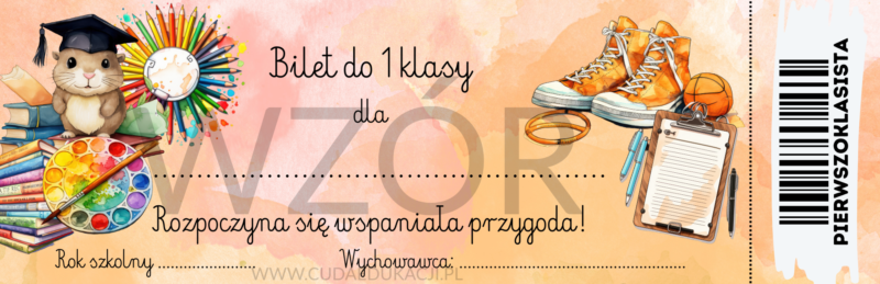 Bilet na rozpoczęcie 1 klasy