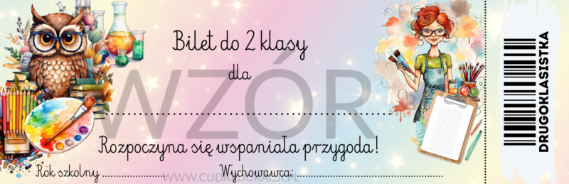 Bilet na rozpoczęcie 2 klasy