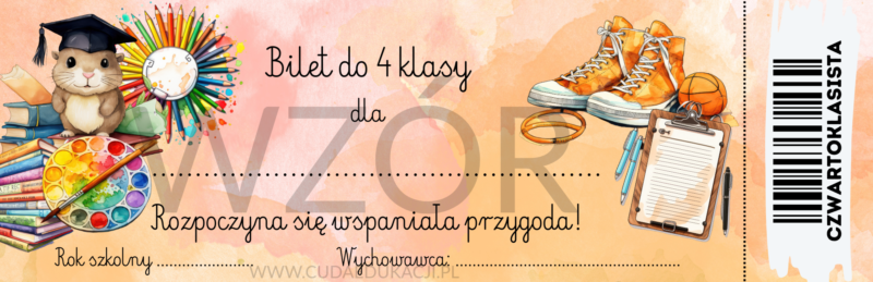 bilet do 4 klasy – czwartoklasista