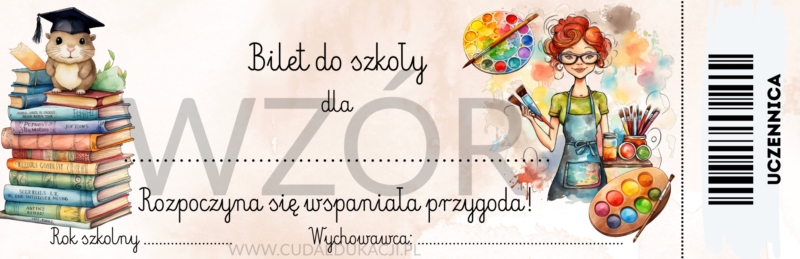 bilet do szkoły – uczennica