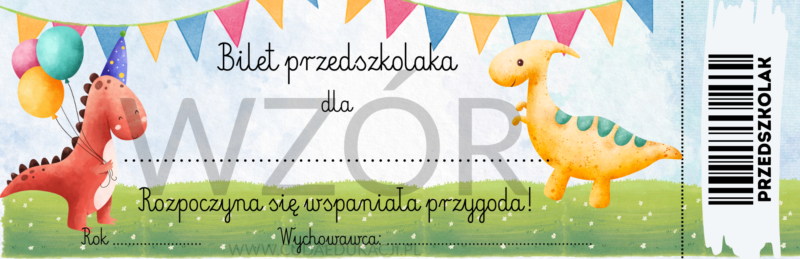 dinozaury przedszkolak