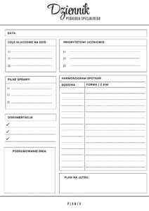 Dziennik pedagoga specjalnego + dokumentacja pomocy psychologiczno pedagogicznej w szkole podstawowej - obrazek 20