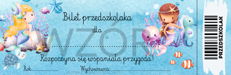 Bilety na rozpoczęcie przedszkola