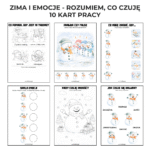 Zima i emocje TUS - rozumiem, co czuję - zestaw 10 kart pracy PDF